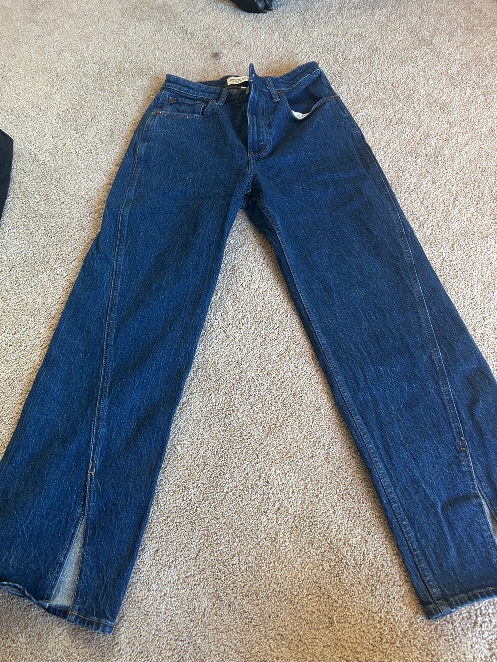 Abercrombie & Fitch Dark Blue Straight Women's Jeans